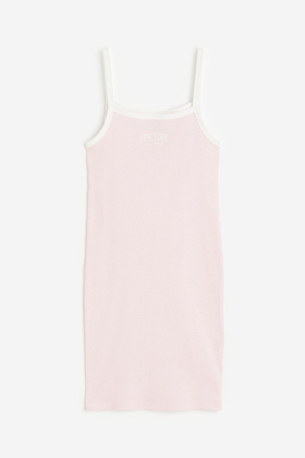 

Платье H&M Kids Printed Ribbed, светло-розовый