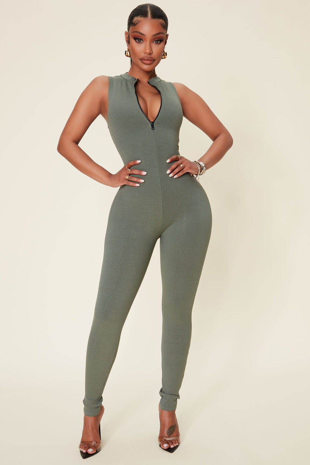 

Комбинезон Fashion Nova JP2278FN, оливковый