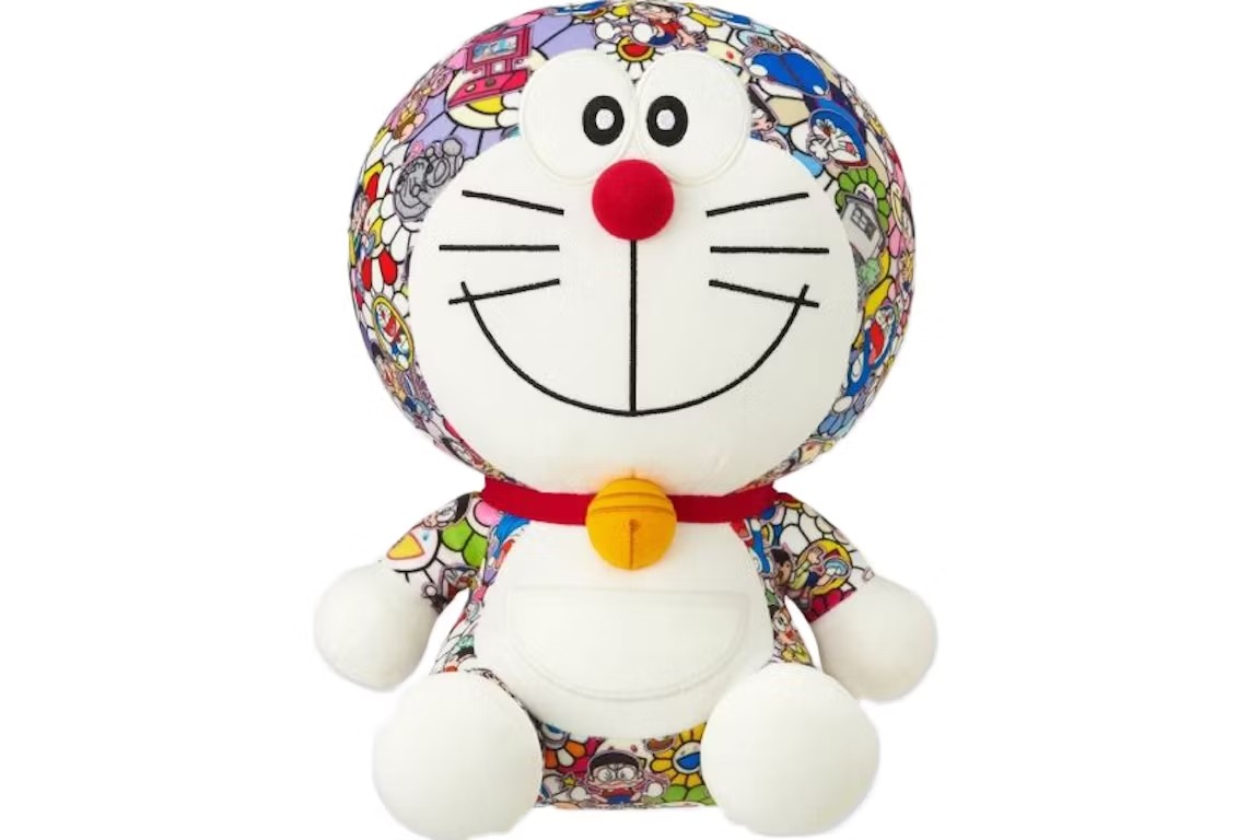 Мягкая плюшевая фигурка Takashi Murakami x Uniqlo x Doraemon, мультиколор эмси фигурка figuarts zero doraemon doraemon scene edition ver 2