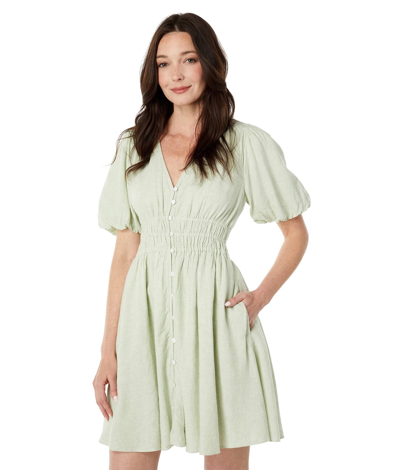 

Платье Madewell, Linen-Blend Sophia Mini Dress