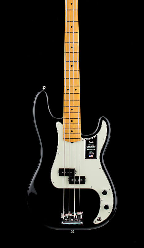 Бас-гитара Fender American Professional II Precision Bass — черный #73240 фотографии
