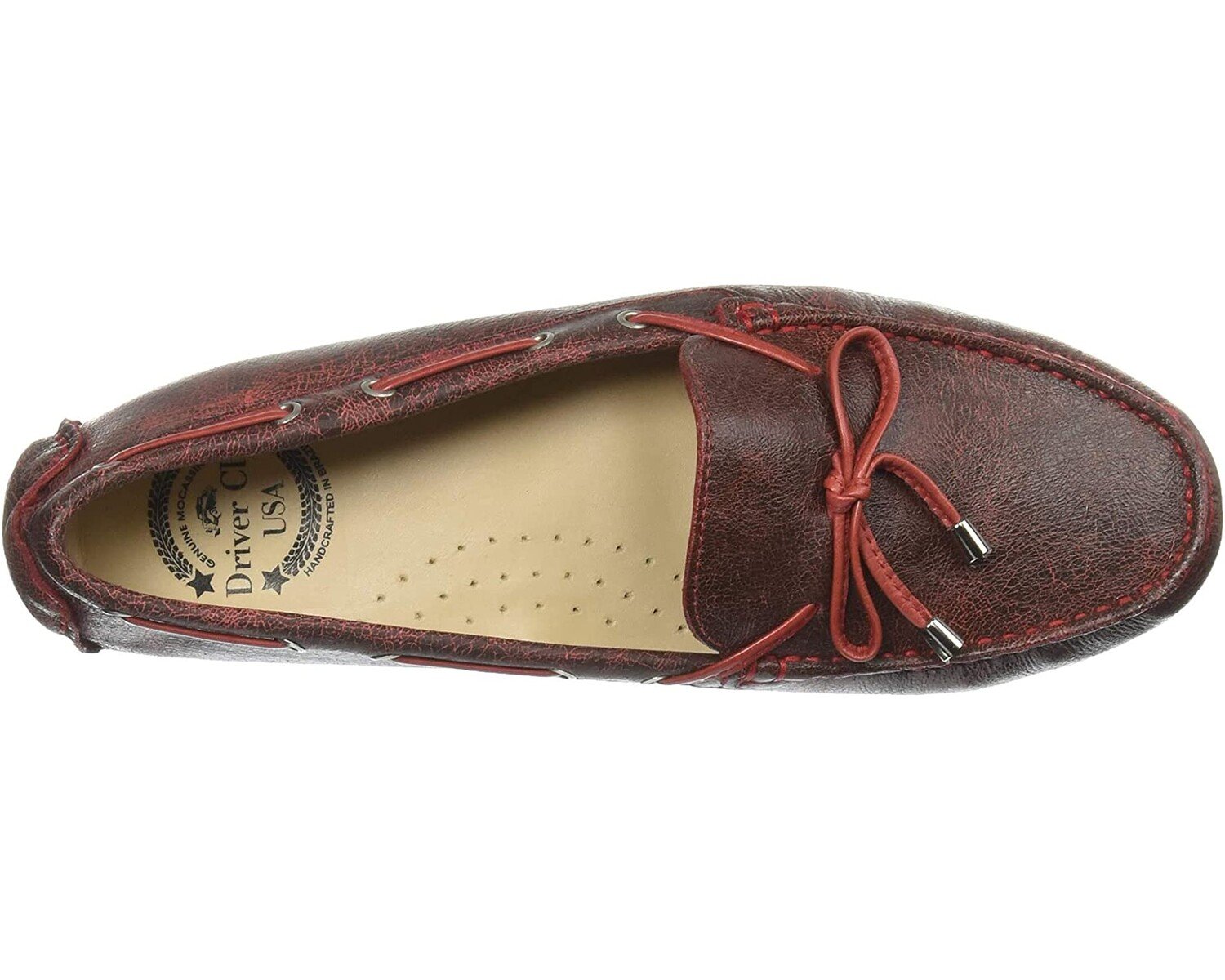 

Лоферы Women's Leather Made in Brazil Natucket Driver Loafer Driver Club USA, коралловый камень