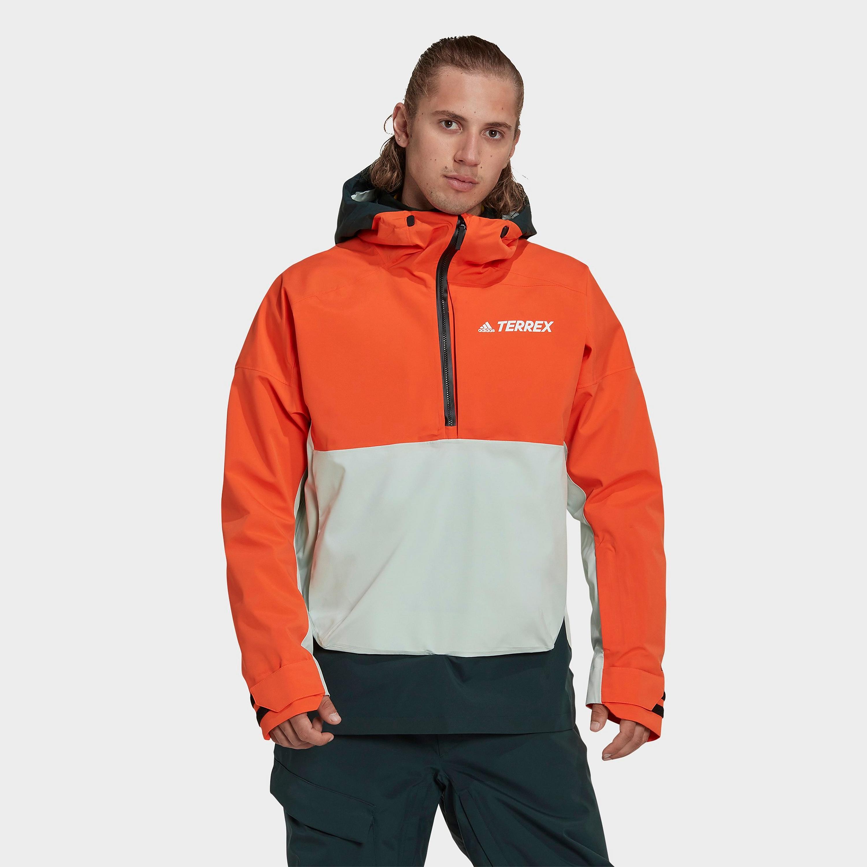 

Мужская двухслойная куртка Adidas TERREX RAIN.RDY Snow Anorak, апельсин