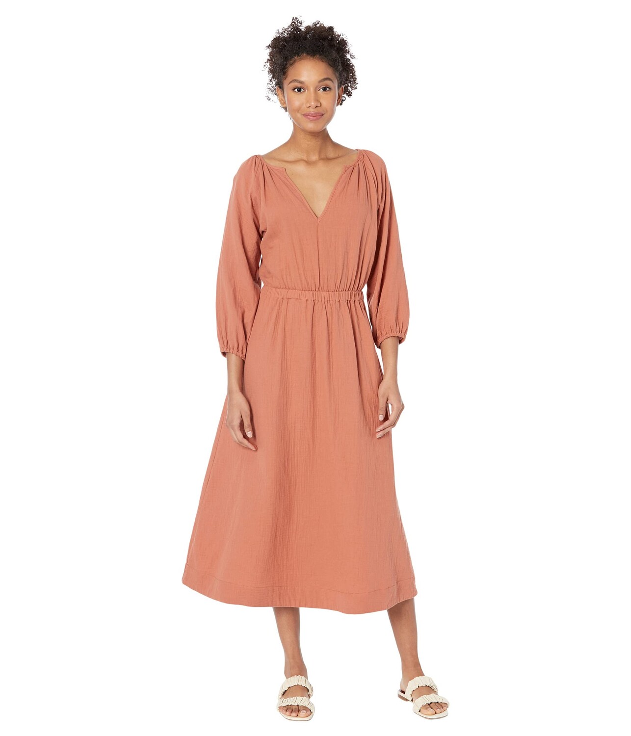 

Платье MONROW, Gauze Long Sleeve Open Back Dress