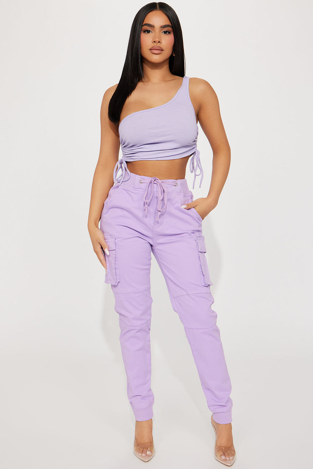 

Брюки карго Fashion Nova RJJ3405, лавандовый