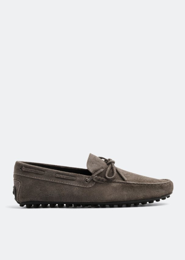 

Лоферы TOD'S City Gommini driving loafers, серый