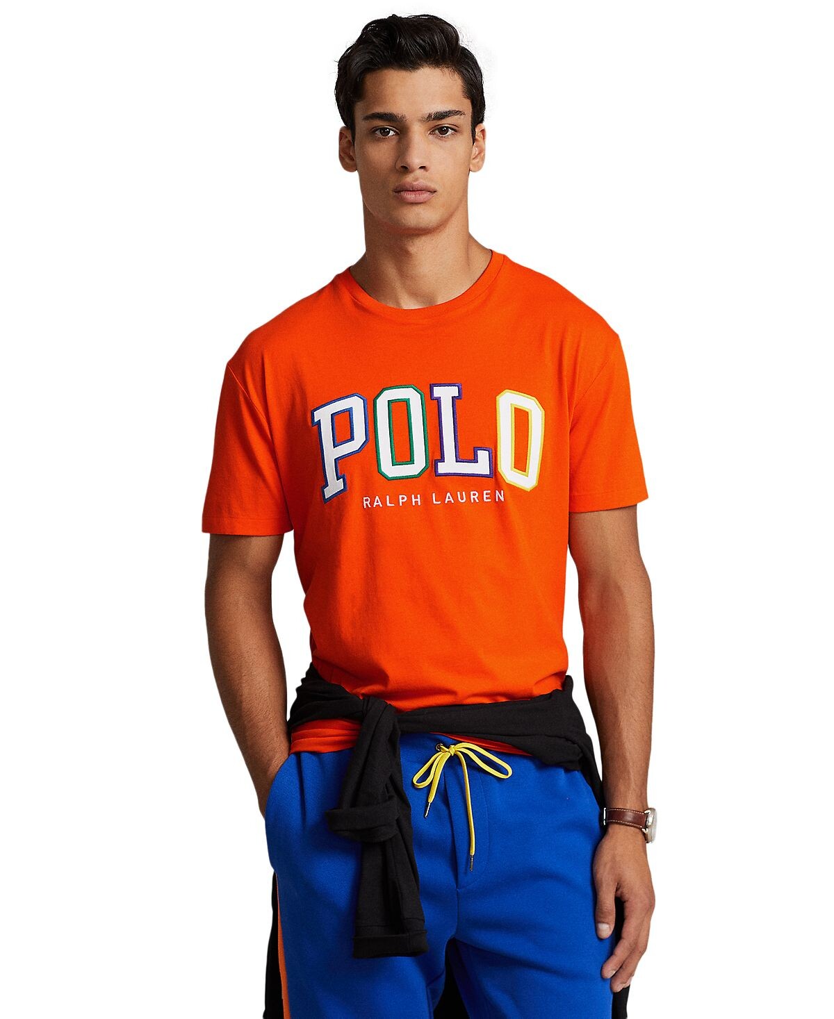 

Мужская классическая футболка из джерси с логотипом Polo Ralph Lauren, мульти