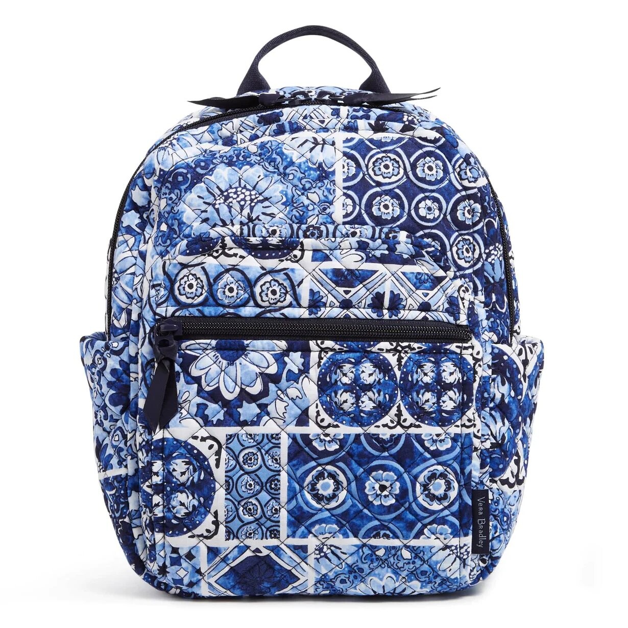 

Рюкзак Vera Bradley Cotton Small Women's, синий/белый