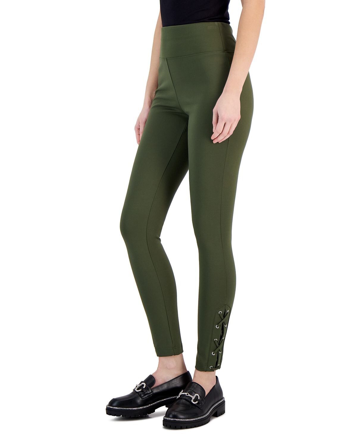 

Женские узкие брюки ponte со шнуровкой, созданные для macy's INC International Concepts, мульти