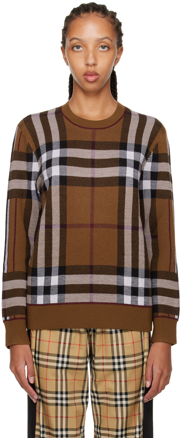

Коричневый свитер Fallon Burberry