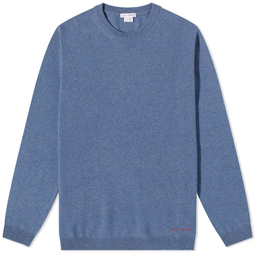 

Джемпер A.P.C. x Jane Birkin Barry Cashmere Crew Knit, Синий