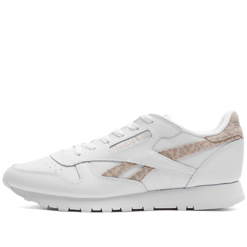 

Кроссовки Reebok Classic Leather, бело-коричневый