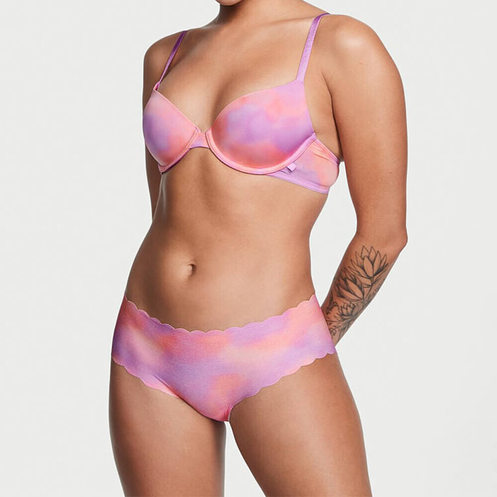 

Трусы Victoria`s Secret No-Show Scallop Hiphugger, розовое омбре