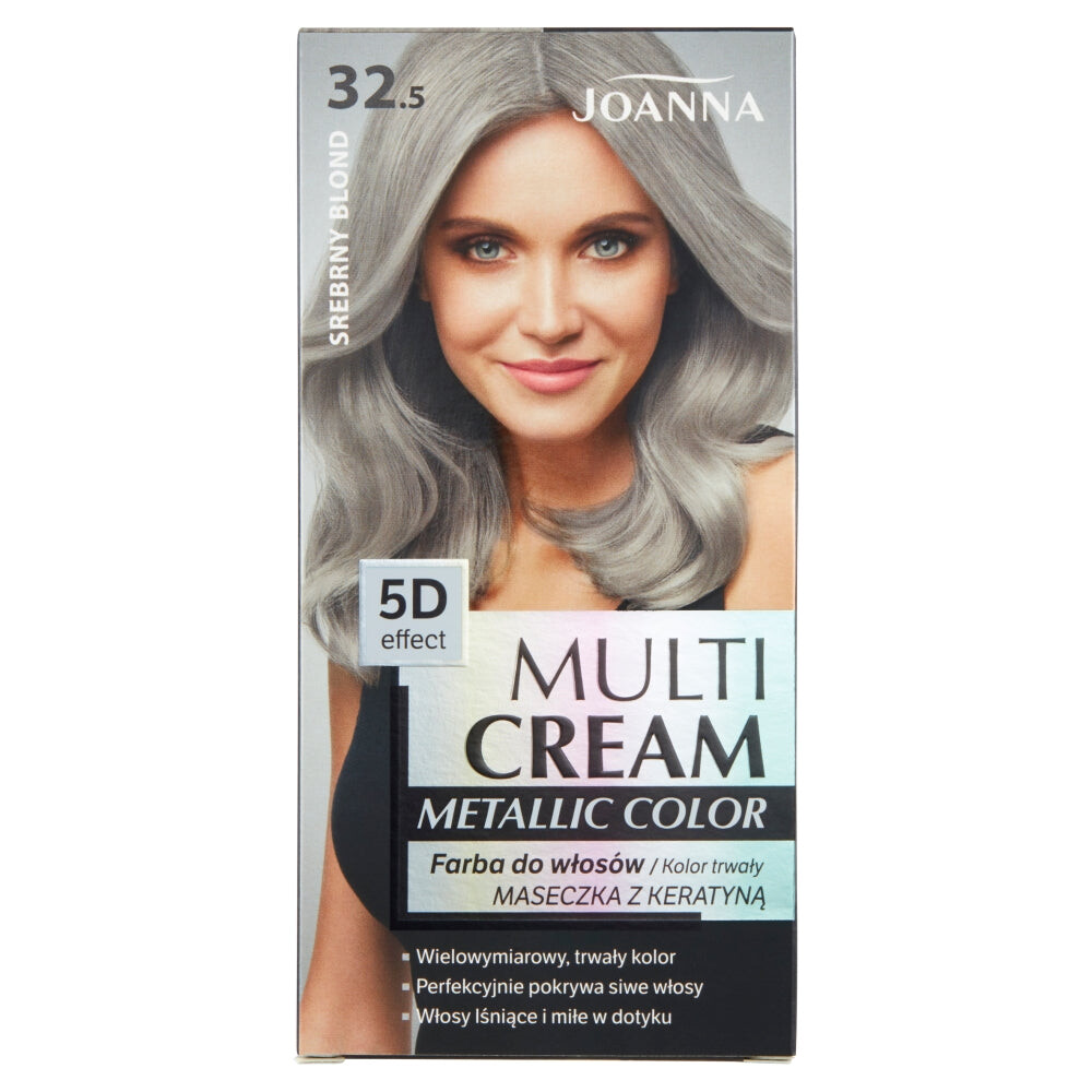 

Joanna Краска для волос Multi Cream Metallic Color 32.5 Серебряный Блонд