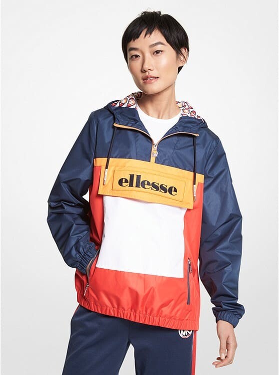 

Ветровка MICHAEL Michael Kors MK X ellesse Color-Block Woven, dress blues, Синий