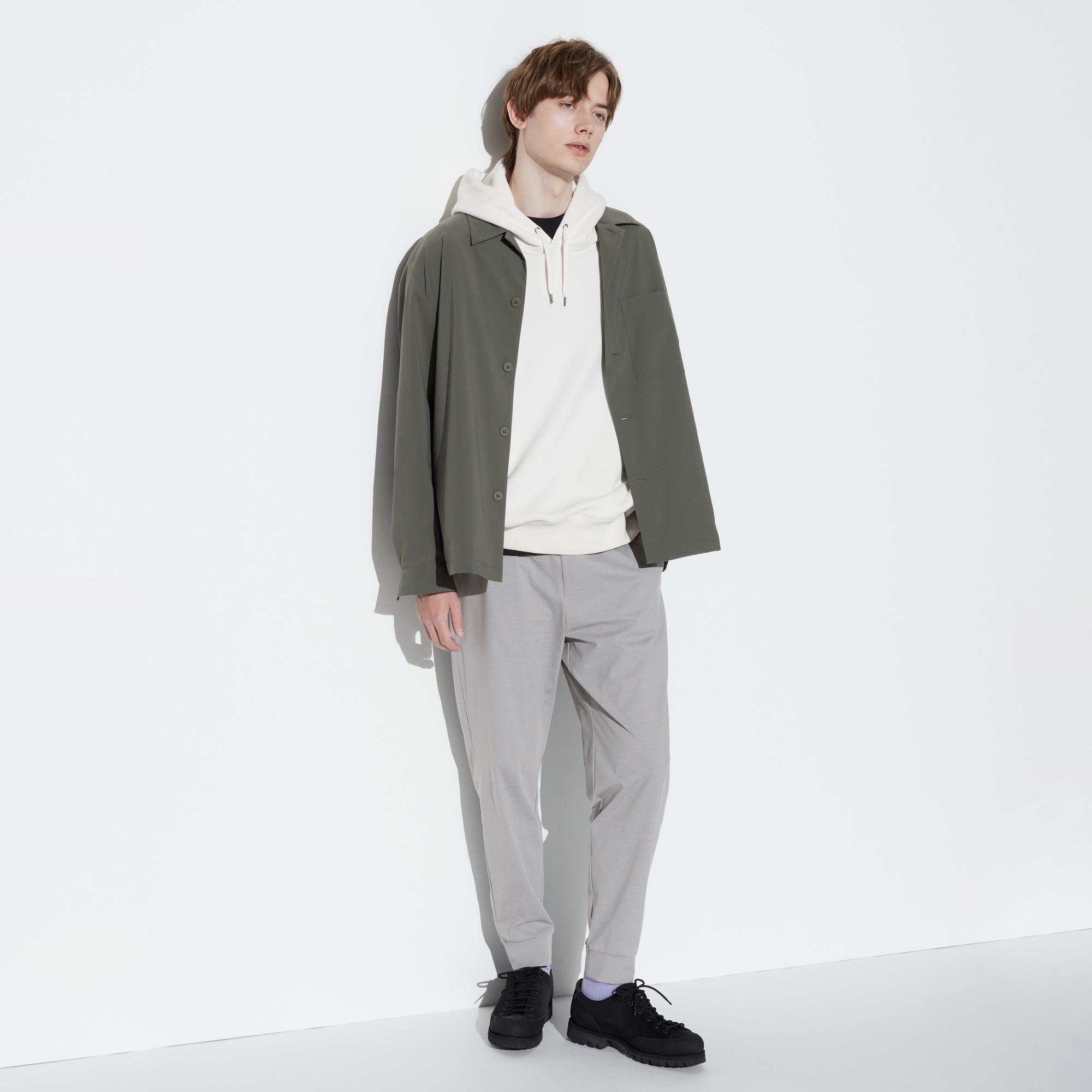 Брюки-джоггеры UNIQLO Ultra Stretch Dry EX, серый брюки uniqlo ultra stretch active joggers серый