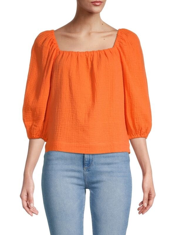 

Топ Sanctuary Cady из гофрированной ткани, nectarine