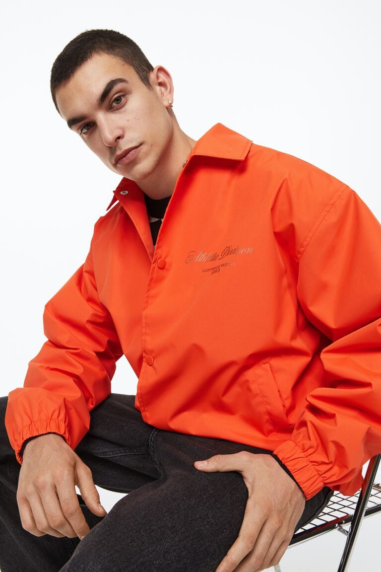 

Тренерский дождевик H&M, апельсин, Оранжевый