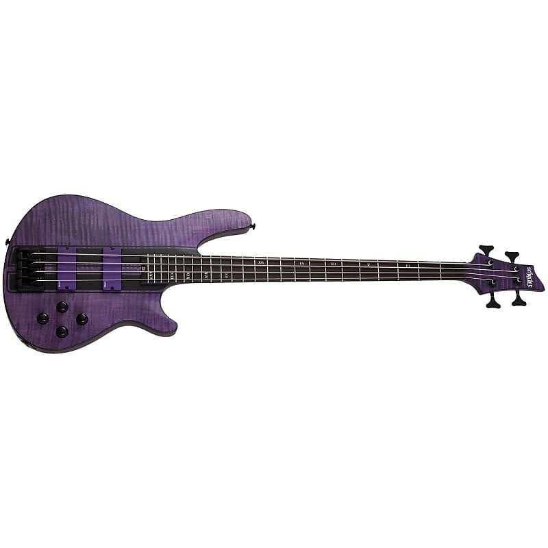 

Бас-гитара Schecter 1530 C-4 GT, звукосниматели EMG, гриф из черного дерева, матовый транс-фиолетовый