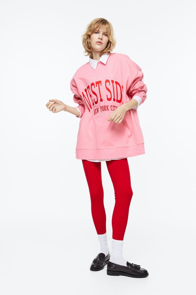 

Толстовка с принтом H&M, светло-розовый/вестсайд