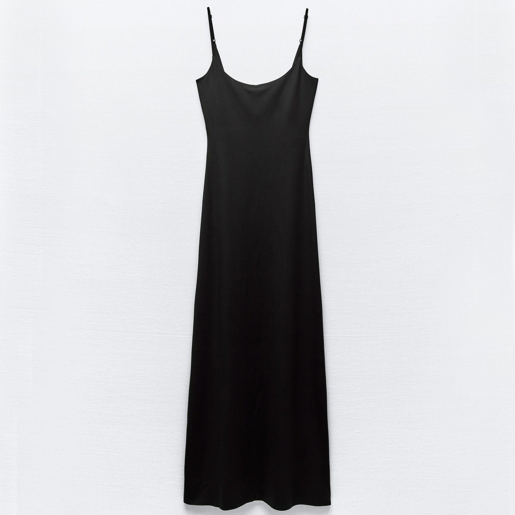 Платье Zara Polyamide Blend Bodycon, черный платье zara polyamide with rhinestones черный
