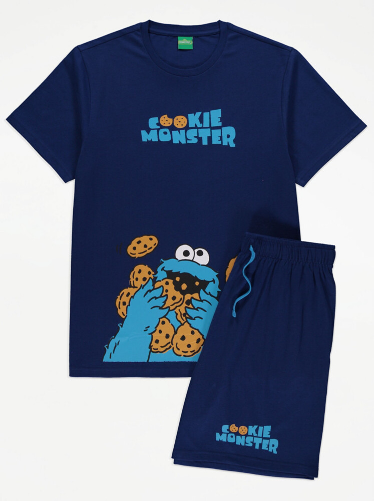 

Короткая пижама Cookie Monster «Улица Сезам» George.
