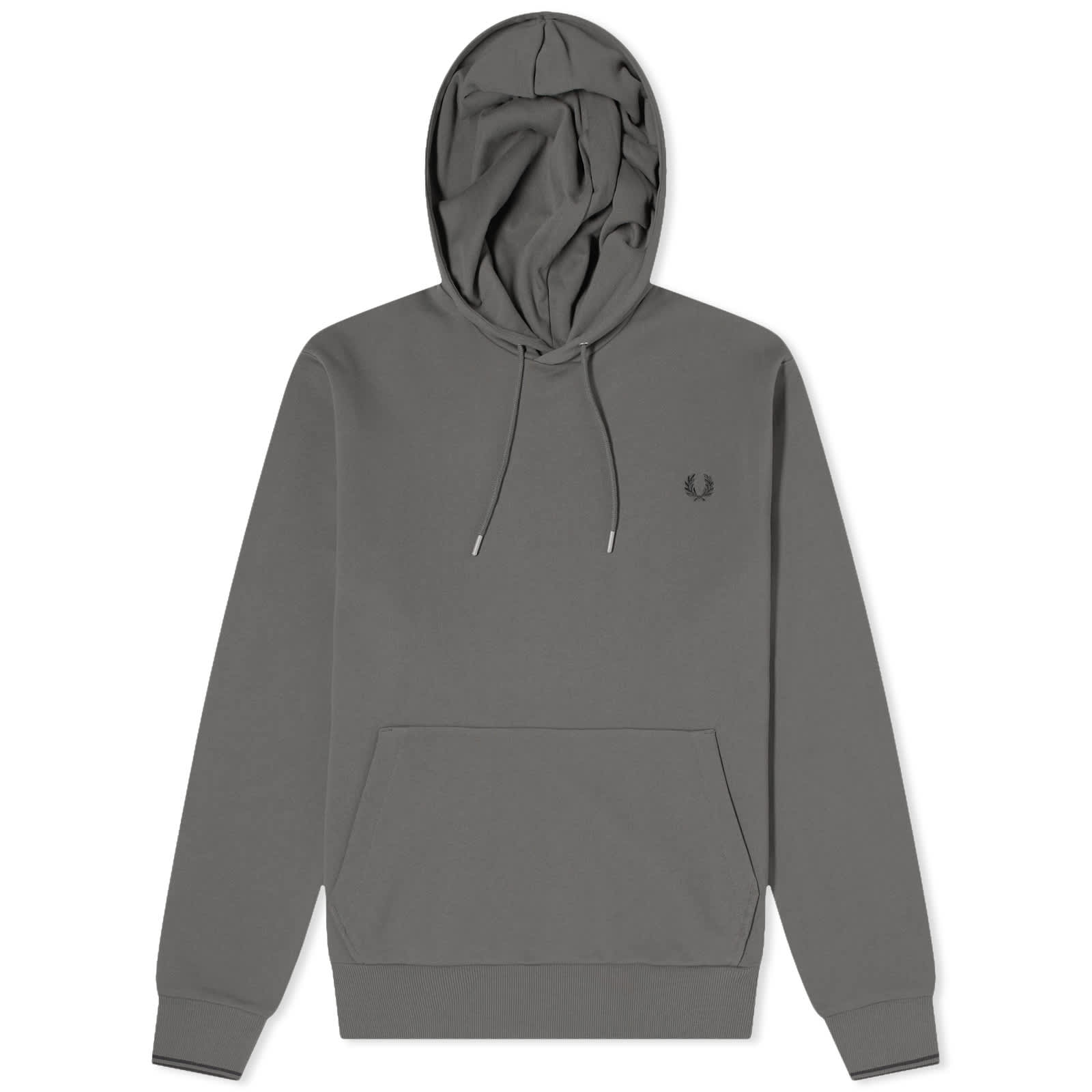 Толстовка Fred Perry Tipped Popover, серо-зеленый