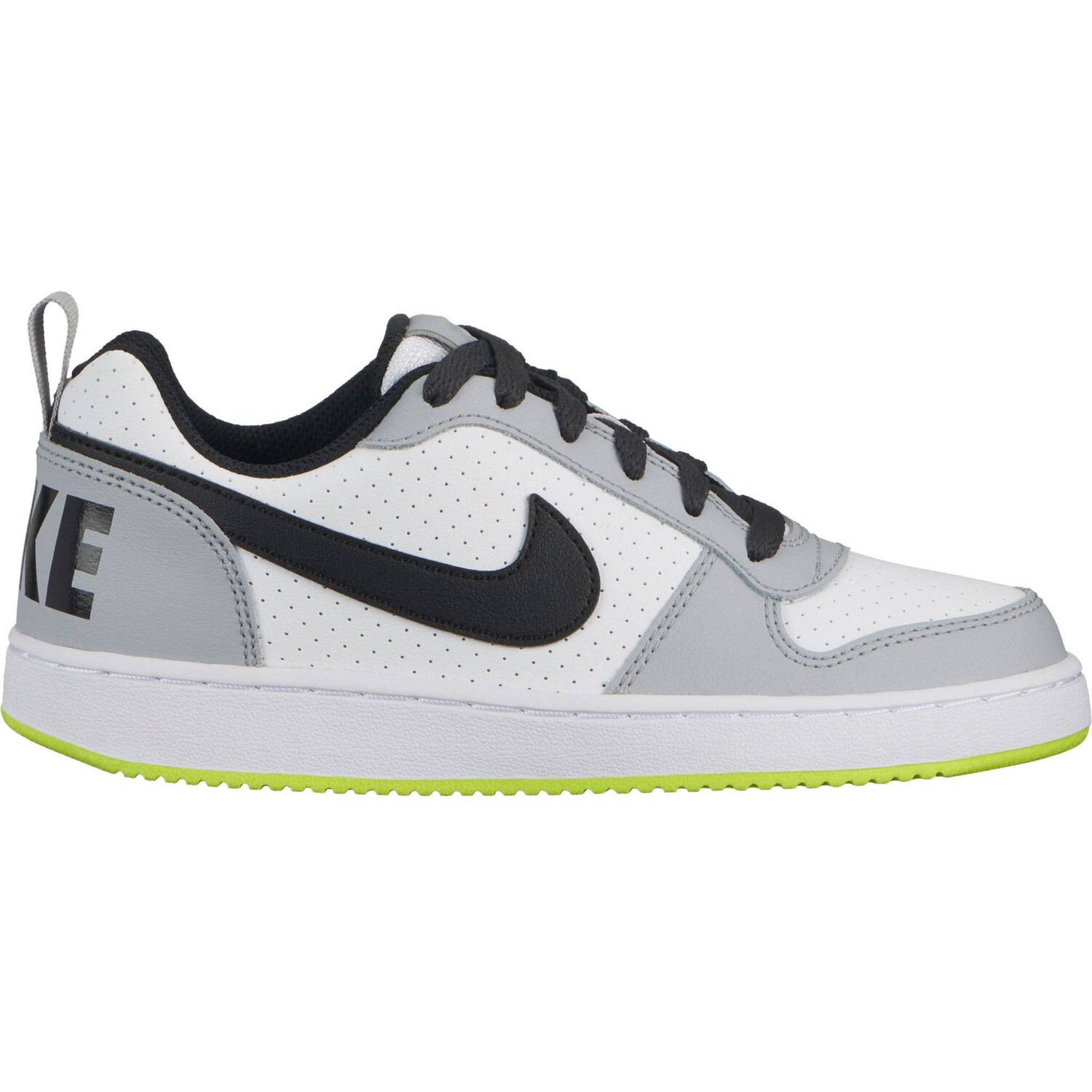 

Кроссовки Nike Court Borough Low GS, серый/салатовый/черный
