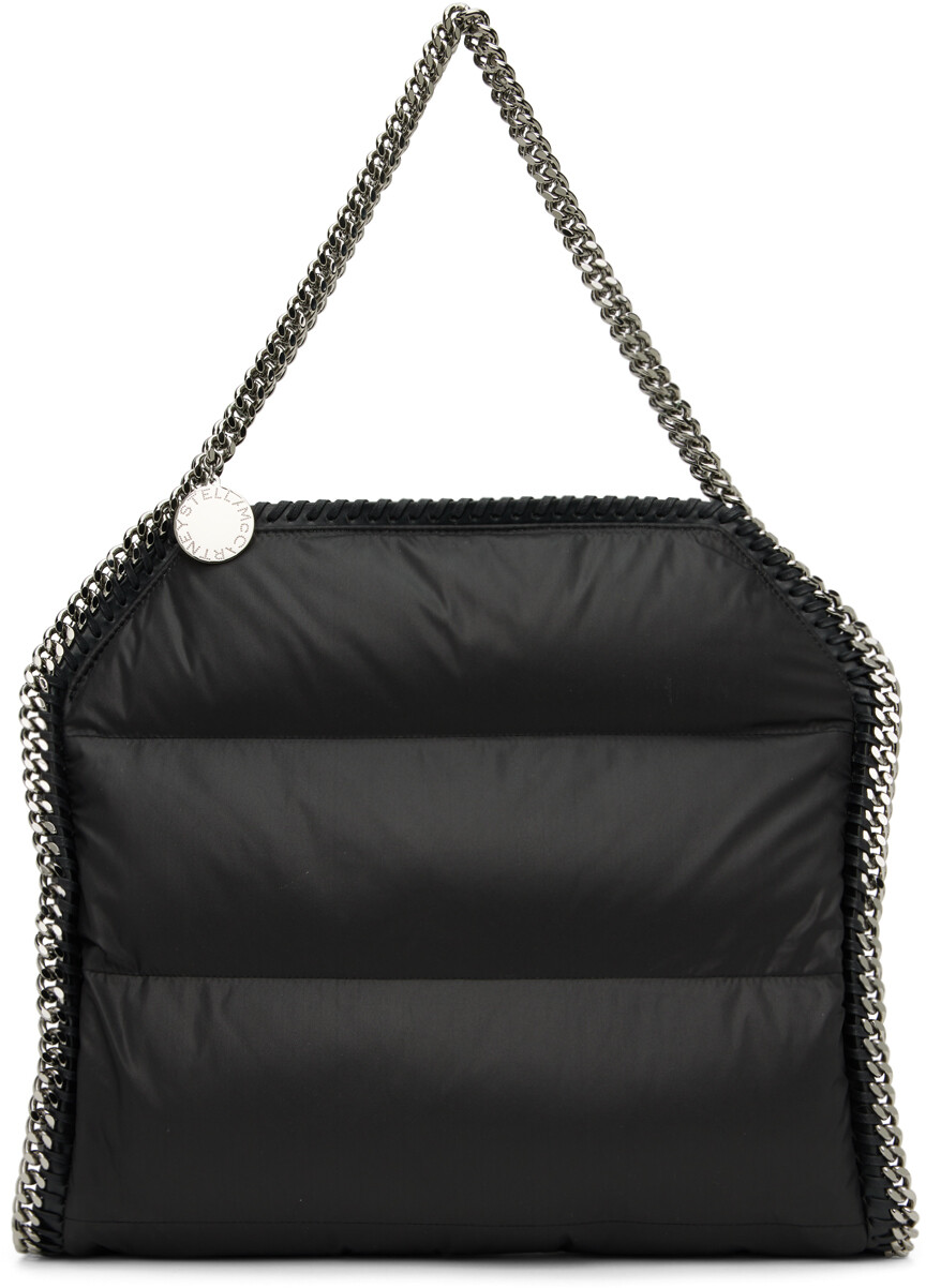 

Черная стеганая объемная сумка с короткими ручками Falabella Stella McCartney