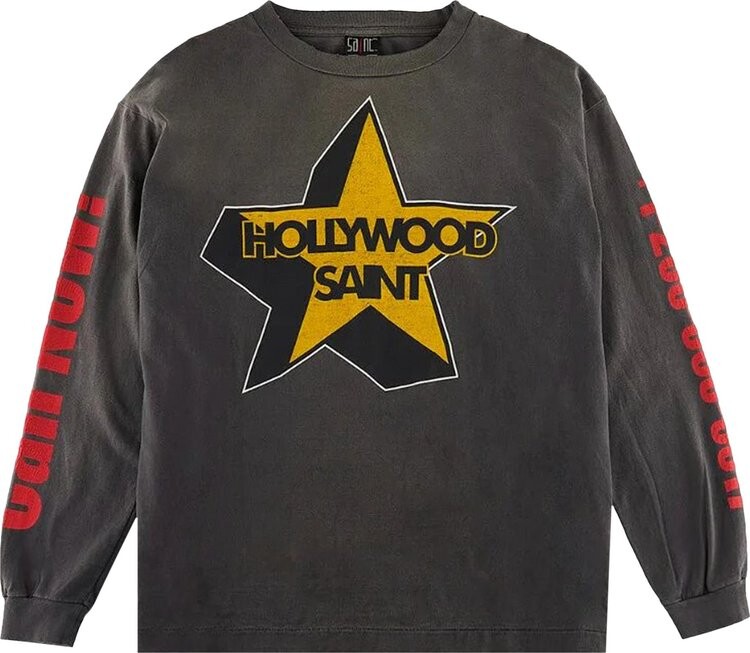 

Футболка Saint Michael Saint Hollyhood Long-Sleeve T-Shirt 'Black', черный