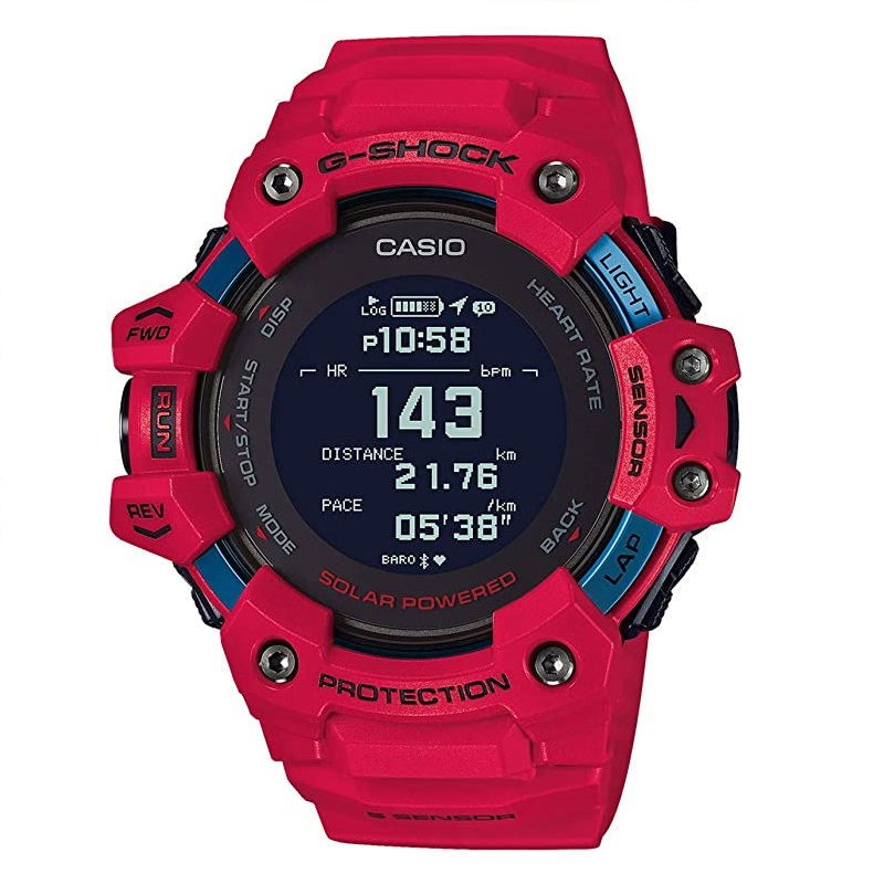 цена Умные часы CASIO G-Shock GBD-H1000-4, красный