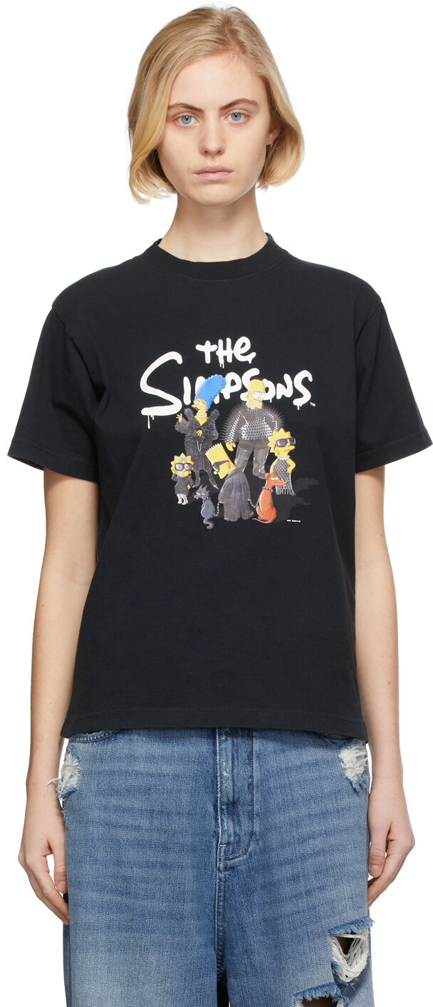 

Черный - Маленькая футболка The Simpsons Edition Balenciaga