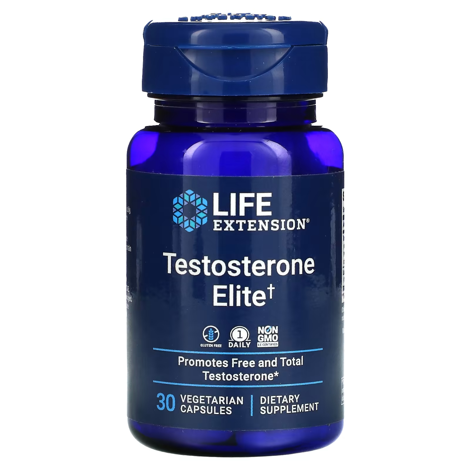 Life Extension Testosterone Elite, 30 вегетарианских капсул life extension curcumin elite экстракт куркумы 30 вегетарианских капсул