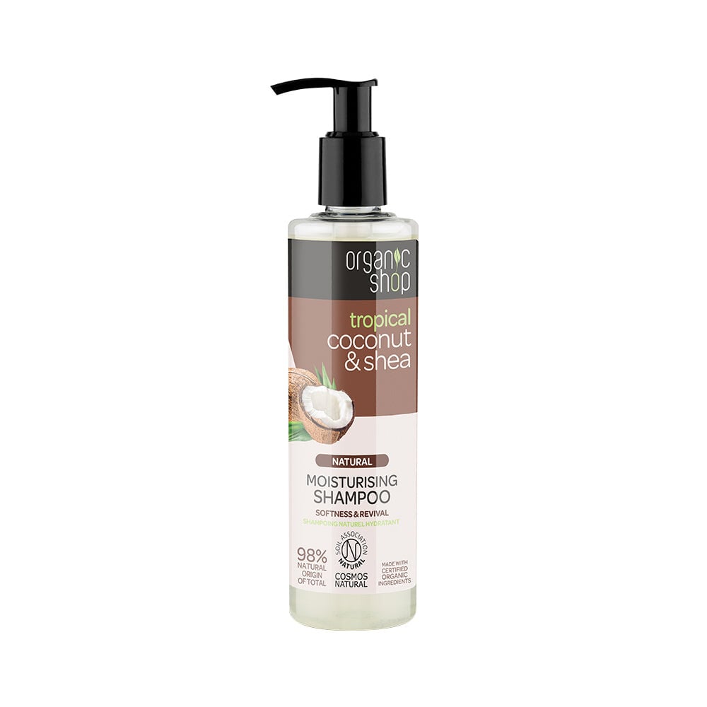 

Organic Shop Natural Moisturizing Shampoo увлажняющий шампунь для волос Кокос и Ши 280мл