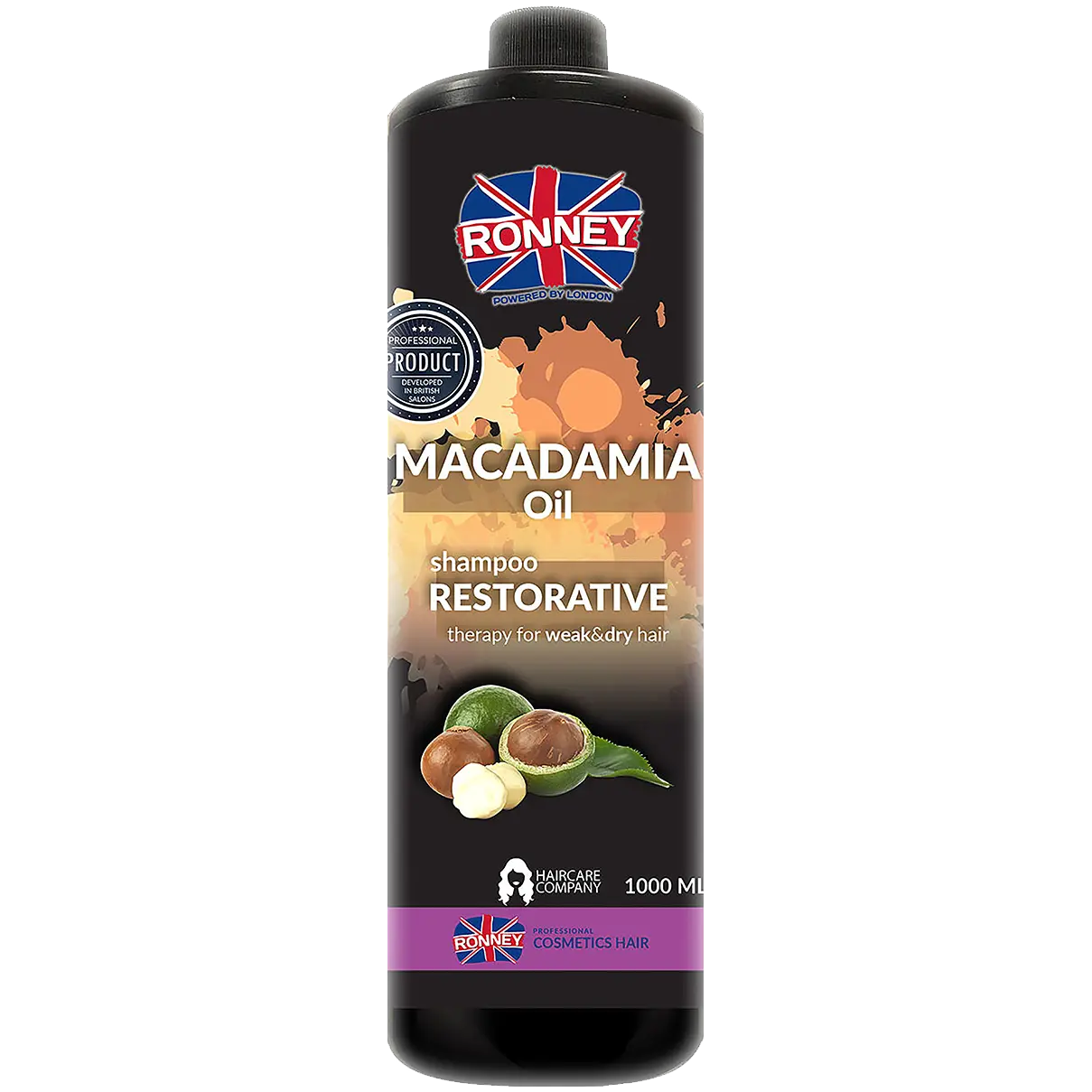 

Ronney Macadamia Oil укрепляющий шампунь для сухих и ослабленных волос, 1000 мл