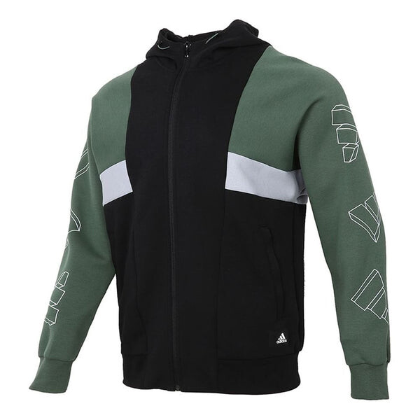 

Куртка Adidas Ub Tt Deco Casual Sports Colorblock Knit Hooded Black, Черный