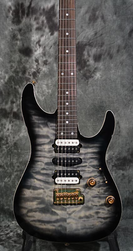 

Гитара Ibanez AZ47P1QM Premium Series, ледяной чёрный