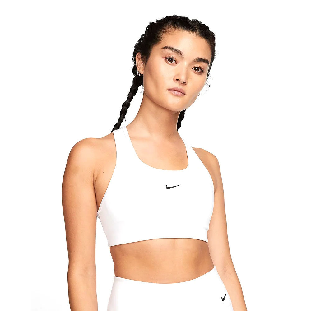 

Спортивный топ Nike Swoosh Medium Support, белый