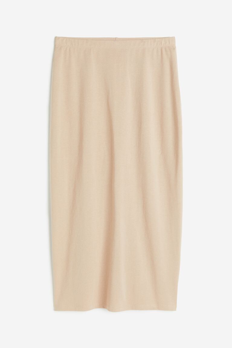 

Юбка-карандаш из джерси H&M, бежевый