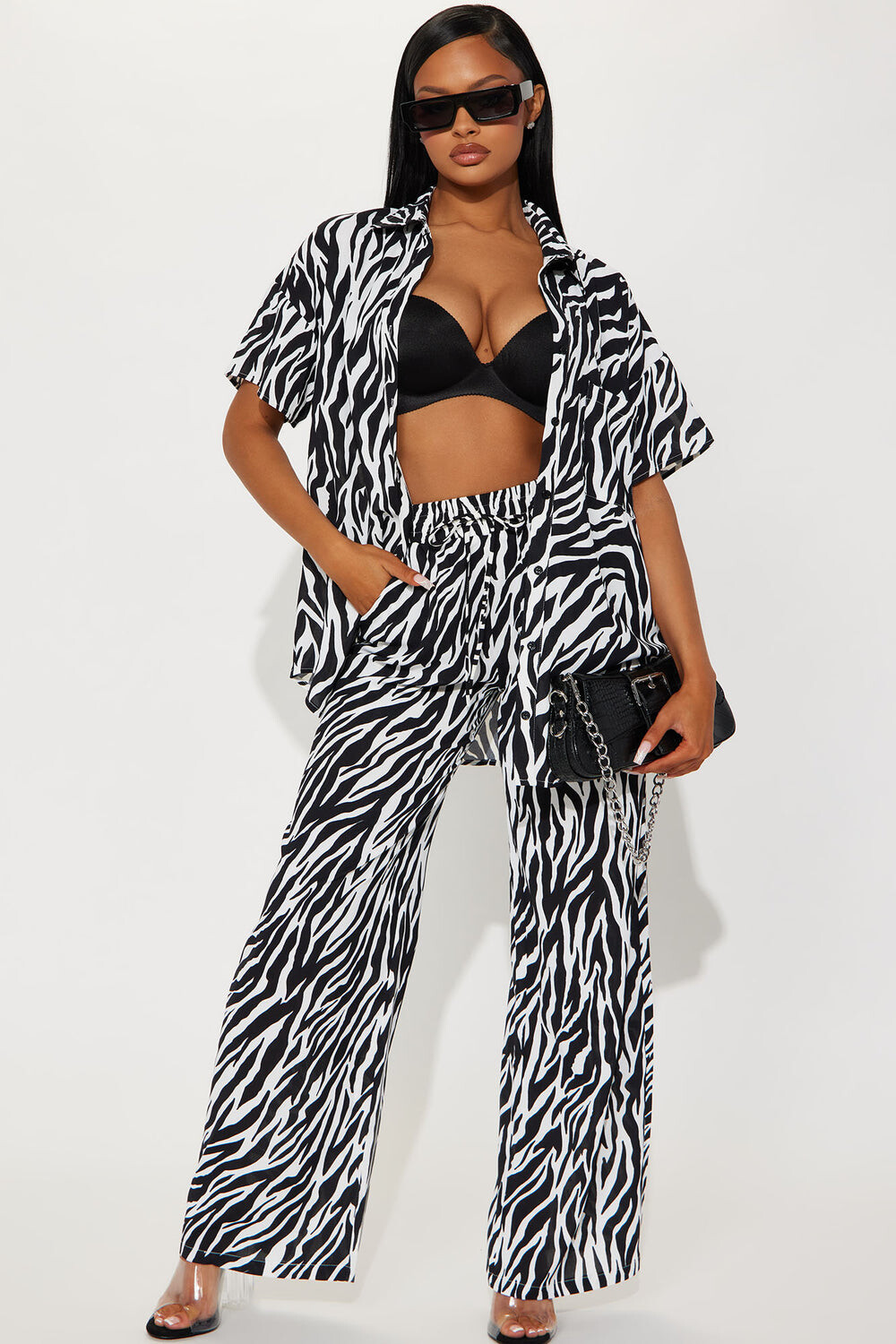 

Брюки Fashion Nova TGI6057SET, черный