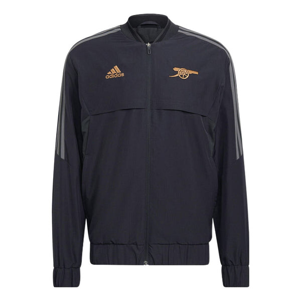 

Куртка Adidas Shoulder Classic Design Logo Embroidered Zipper Sports Black, Черный