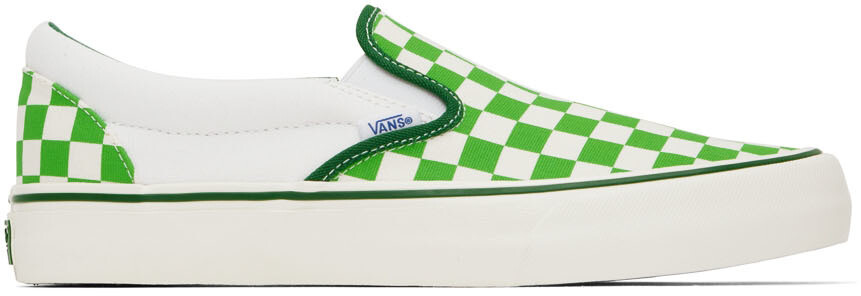 

SSENSE Exclusive Collaboration Green & White Classic Slip-On VR3 L Кроссовки Vans