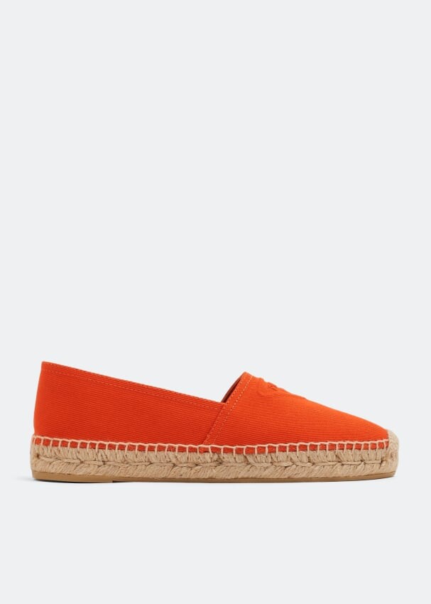 

Эспадрильи PRADA Cotton drill espadrilles, оранжевый