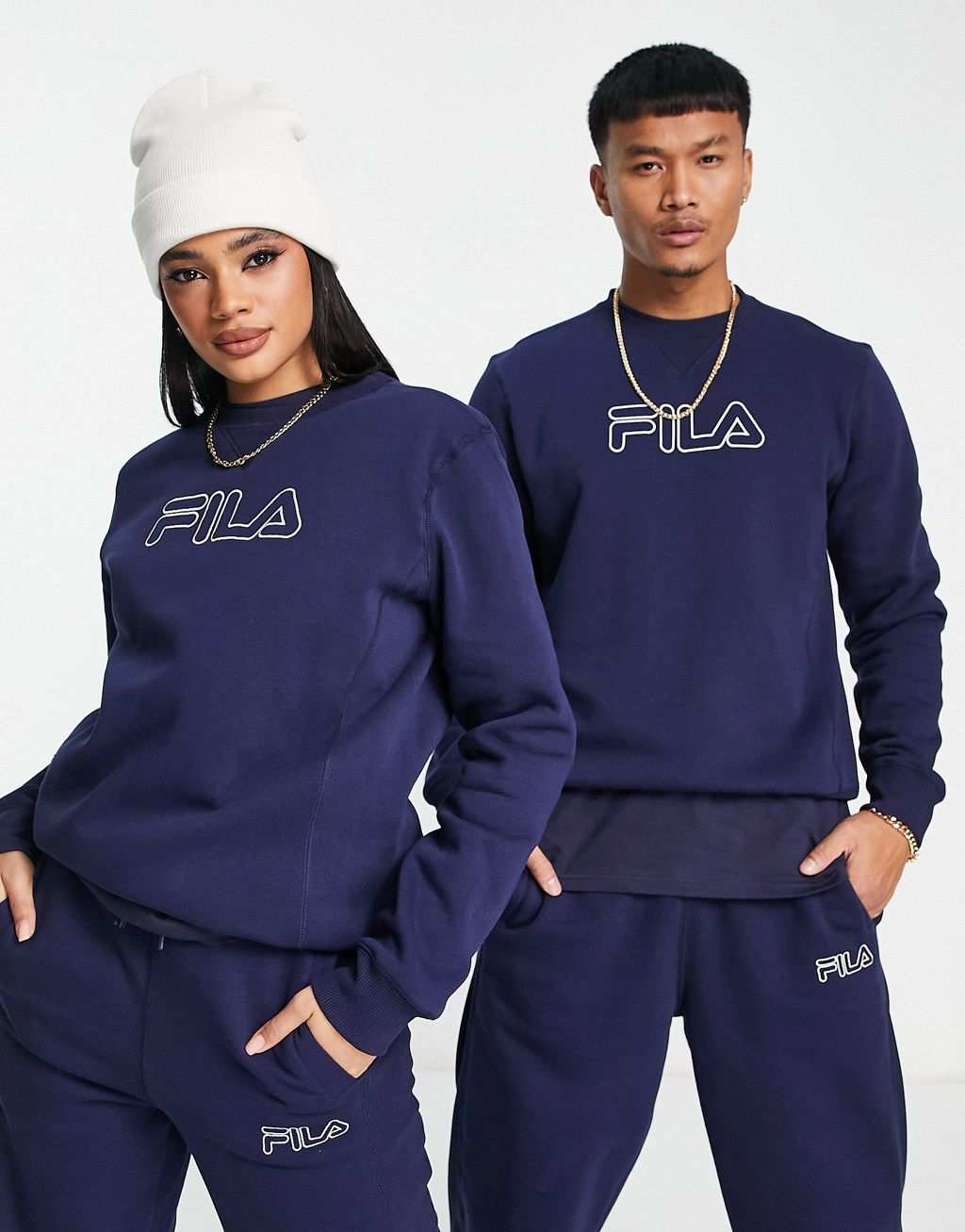 

Темно-синяя толстовка унисекс Heritage Fila