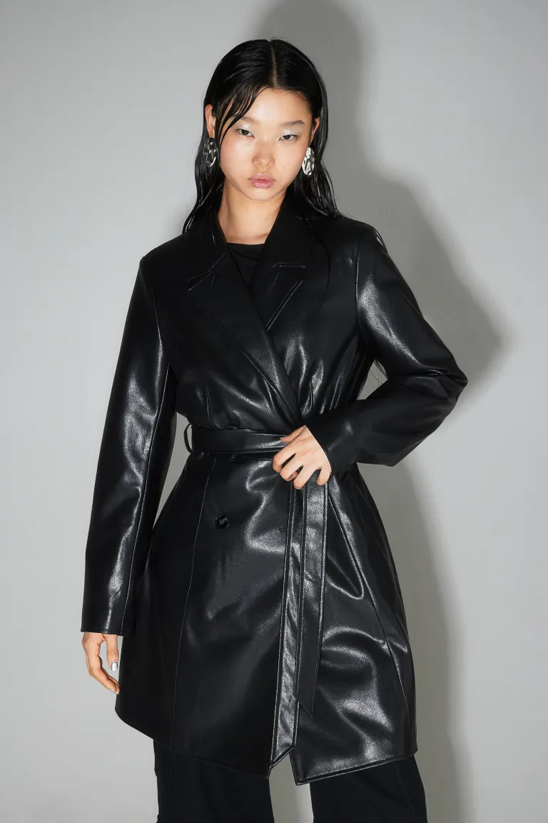 

Тренч H&M, черный