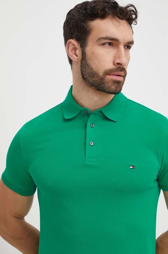

Поло Tommy Hilfiger, зеленый