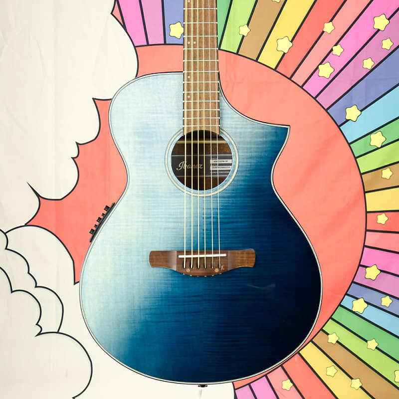 

Акустическая гитара Ibanez AEWC32FM Indigo Sunburst Fade Acoustic Electric Guitar - FREE DLX GIG BAG