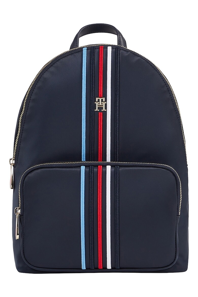 

Рюкзак с внешним карманом и монограммой Tommy Hilfiger, синий