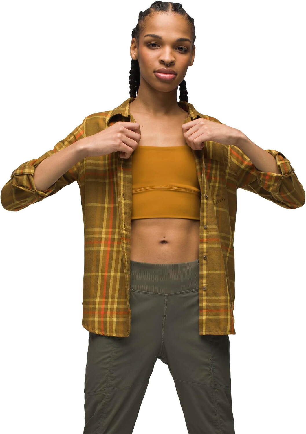 

Рубашка Alfie Flannel Prana, цвет Peat