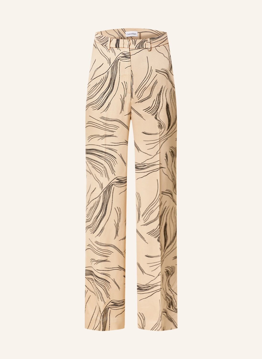 

Брюки марлен Calvin Klein aus Satin, бежевый